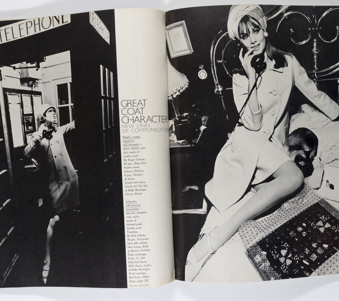 Veruschka JEAN SHRIMPTON Sonia Delaunay VOGUE February 1966 DUFFY Guy Bourdin UK