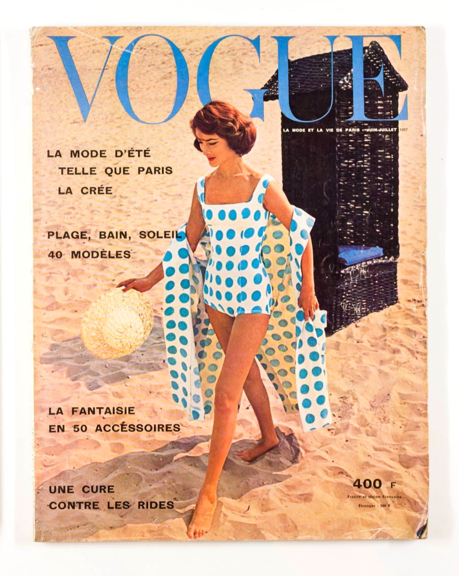 SALVADOR DALI Guy Bourdin HERMES Swimwear PARIS VOGUE June 1957 Sabine Weiss VTG