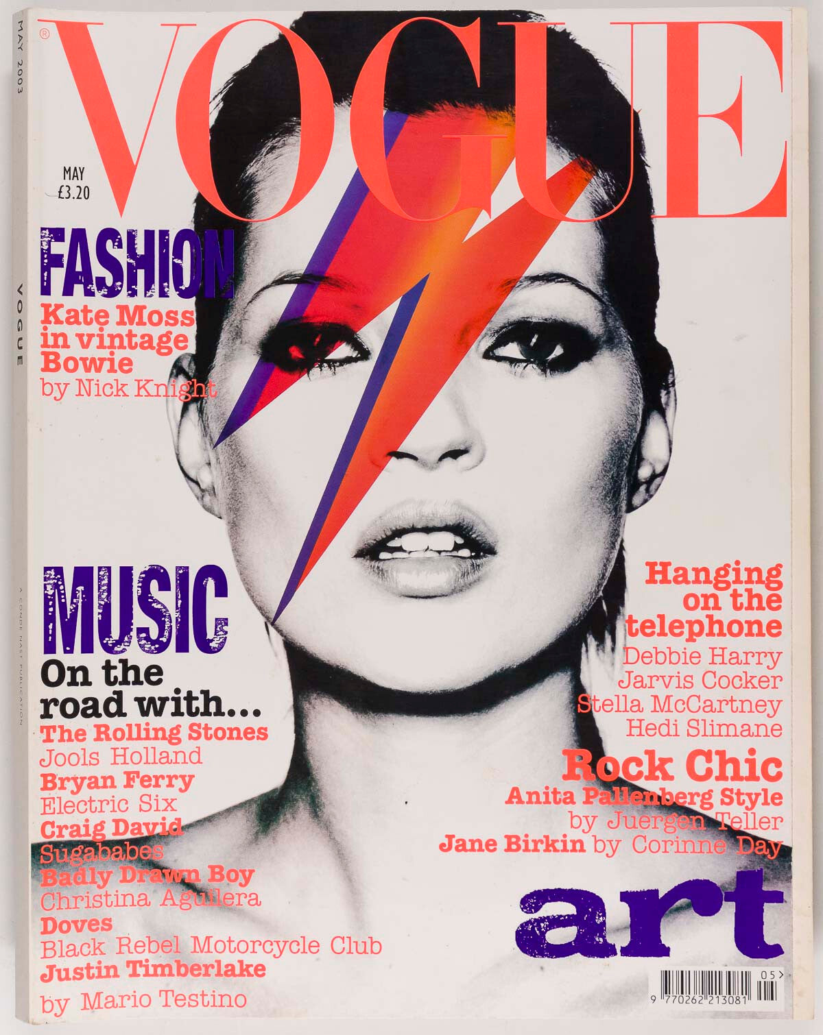 Bowie KATE MOSS Corinne Day VOGUE May 2003 Aguilera THE WHO Juergen Teller KYLIE
