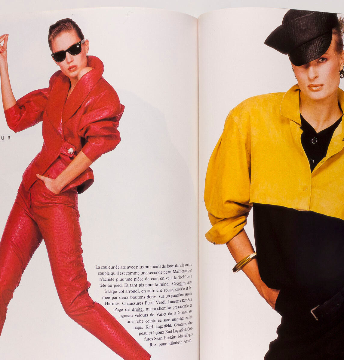 Renata Vackova GUY BOURDIN Sontag SIGOURNEY WEAVER Paris Vogue 1985 Picasso RTW