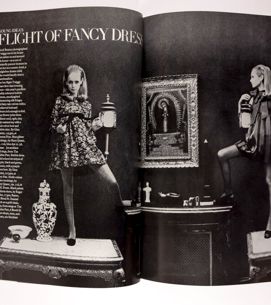 TWIGGY Michael Crawford VIONNET Vogue October 1967 Cecil Beaton BIBA Rampling UK