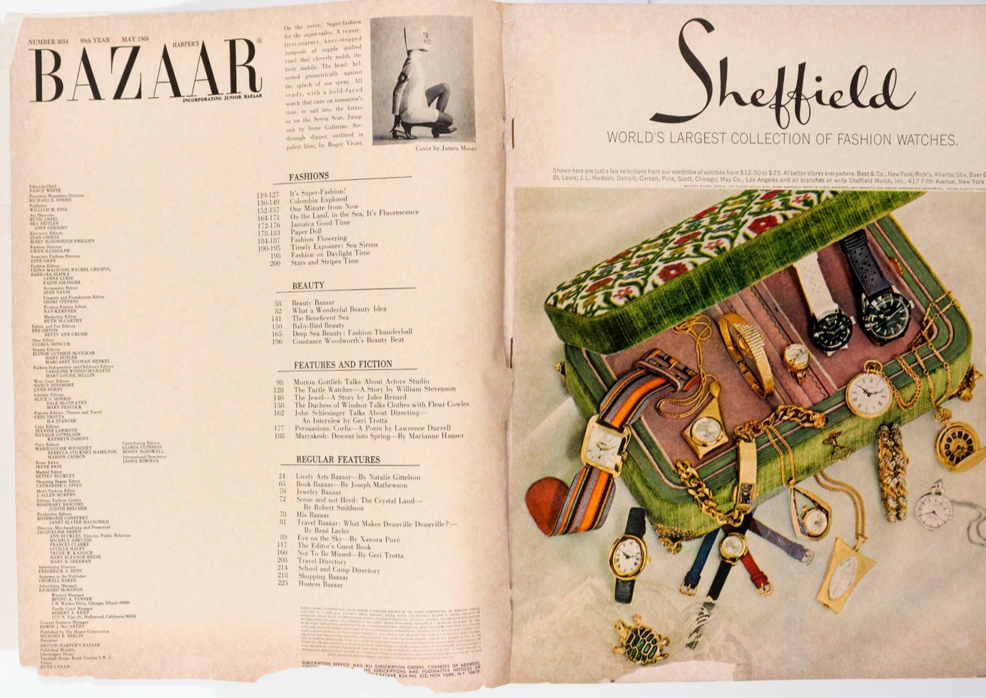 Beate Schultz HIRO Wallis Simpson US HARPER'S BAZAAR May 1966 Avedon SCHLESINGER