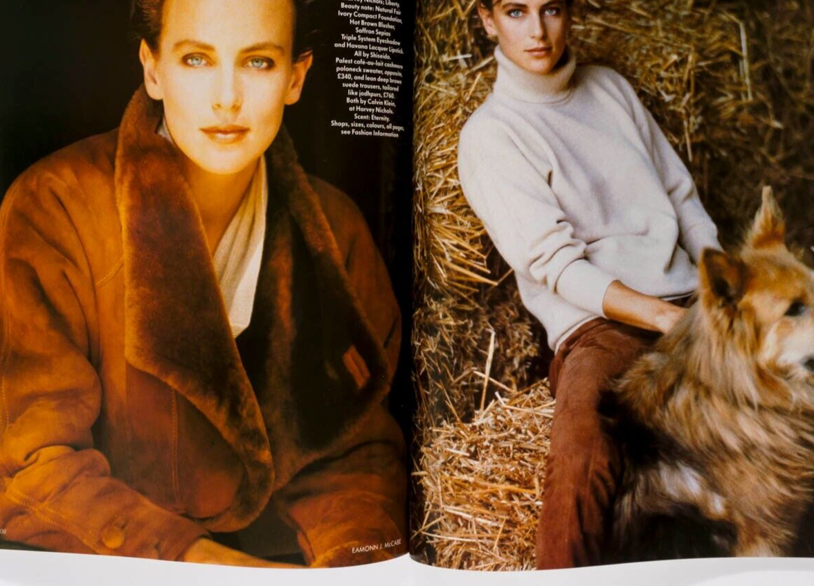 Tatjana Patitz NAOMI CAMPBELL Monica Bellucci VOGUE 1989 Nancy Reagan BLUMENFELD