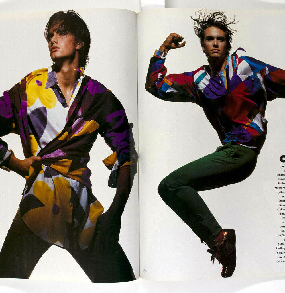 Linda Evangelista HELENA CHRISTENSEN Marcus Schenkenberg UK Vogue February 1991