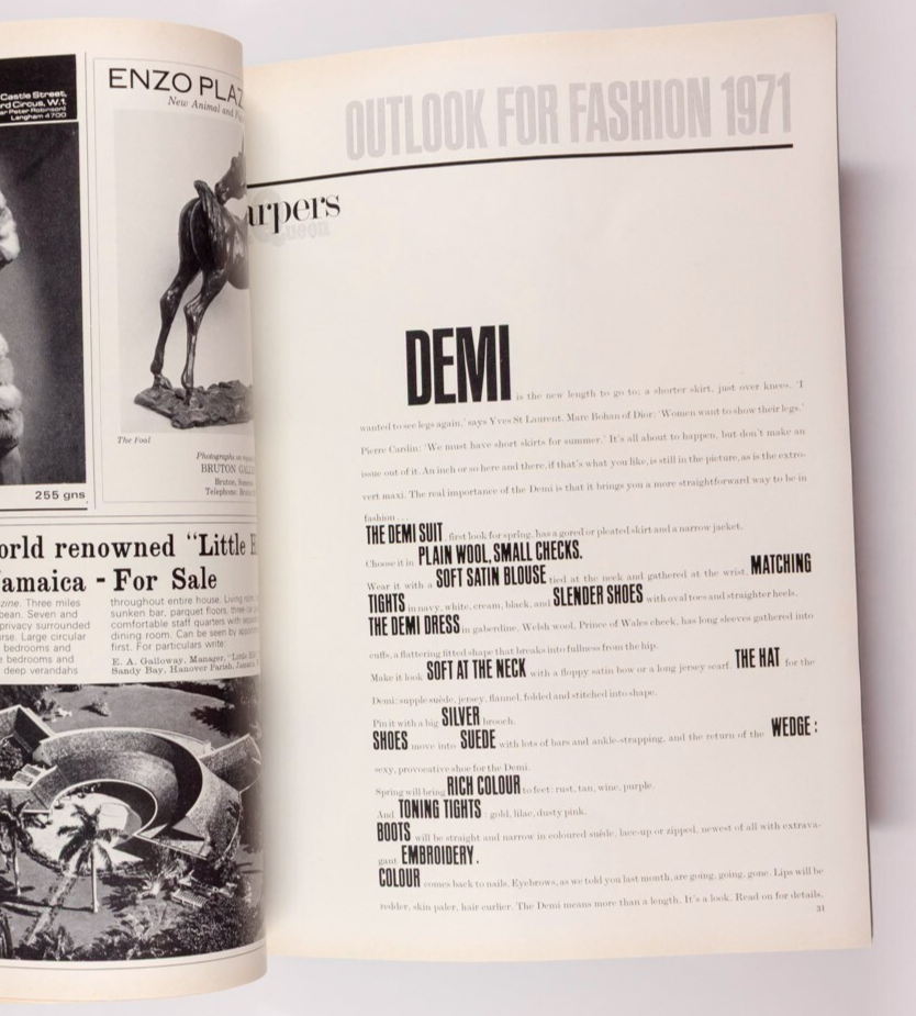 ELNORA WARING Natalia Makarova INGRID BOULTING Boots HARPERS BAZAAR January 1971