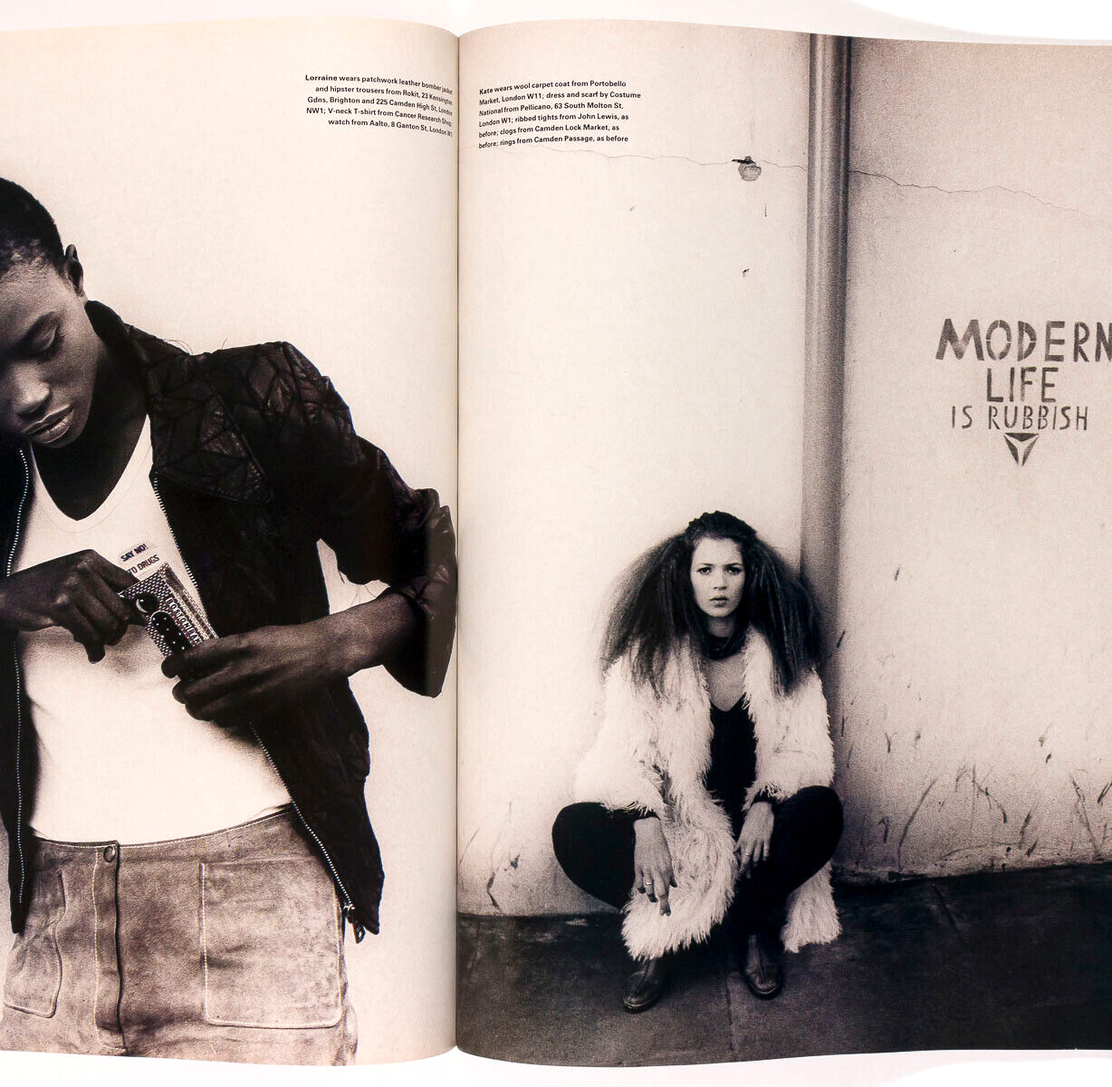 Kate Moss CORINNE DAY Lorraine Pascal THE FACE MAGAZINE Modern Life is Rubbish