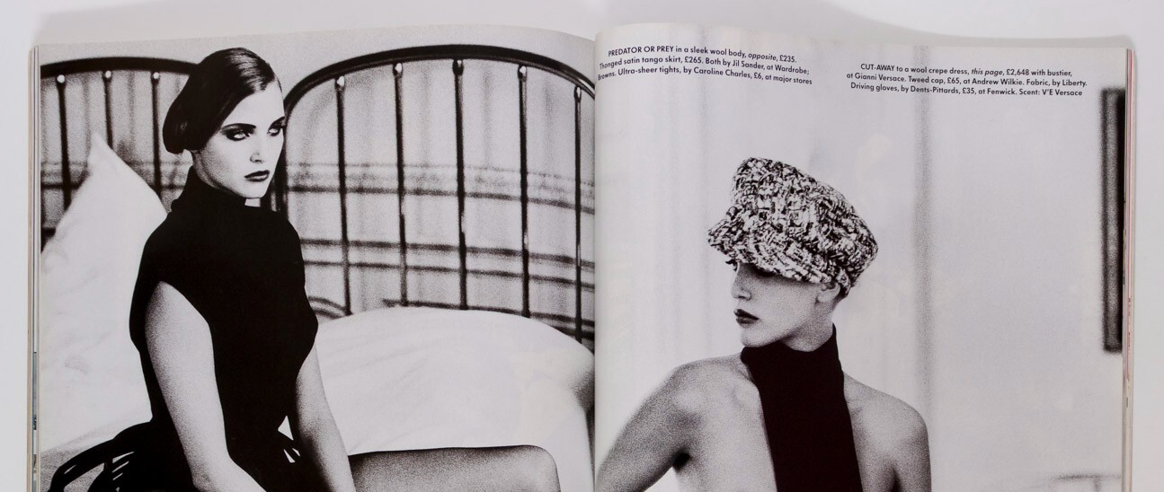 Linda Evangelista TATJANA PATITZ Yasmeen Ghauri VOGUE October 1991 Givenchy DIOR