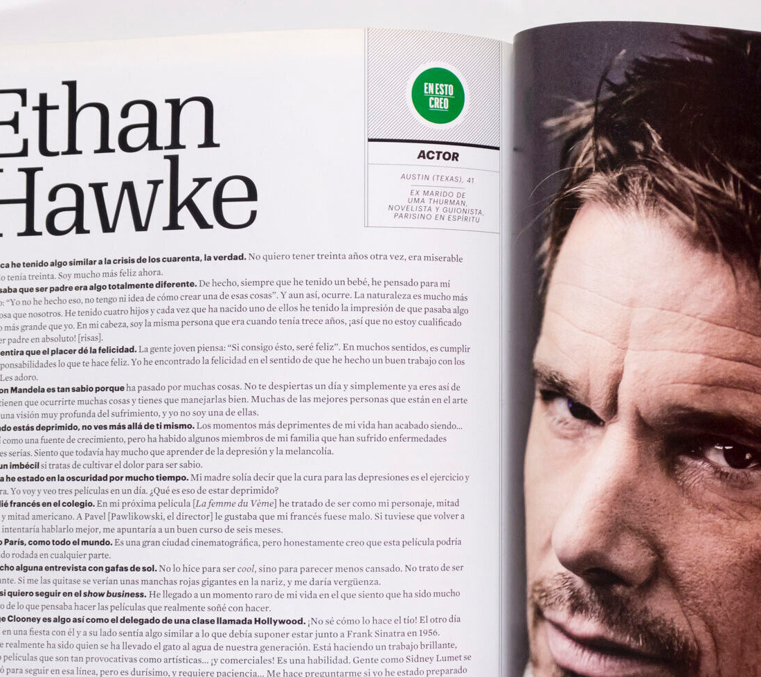 MUHAMMAD ALI Ethan Hawke RYAN GOSLING Hugh Dancy LARS VON TRIER Esquire magazine