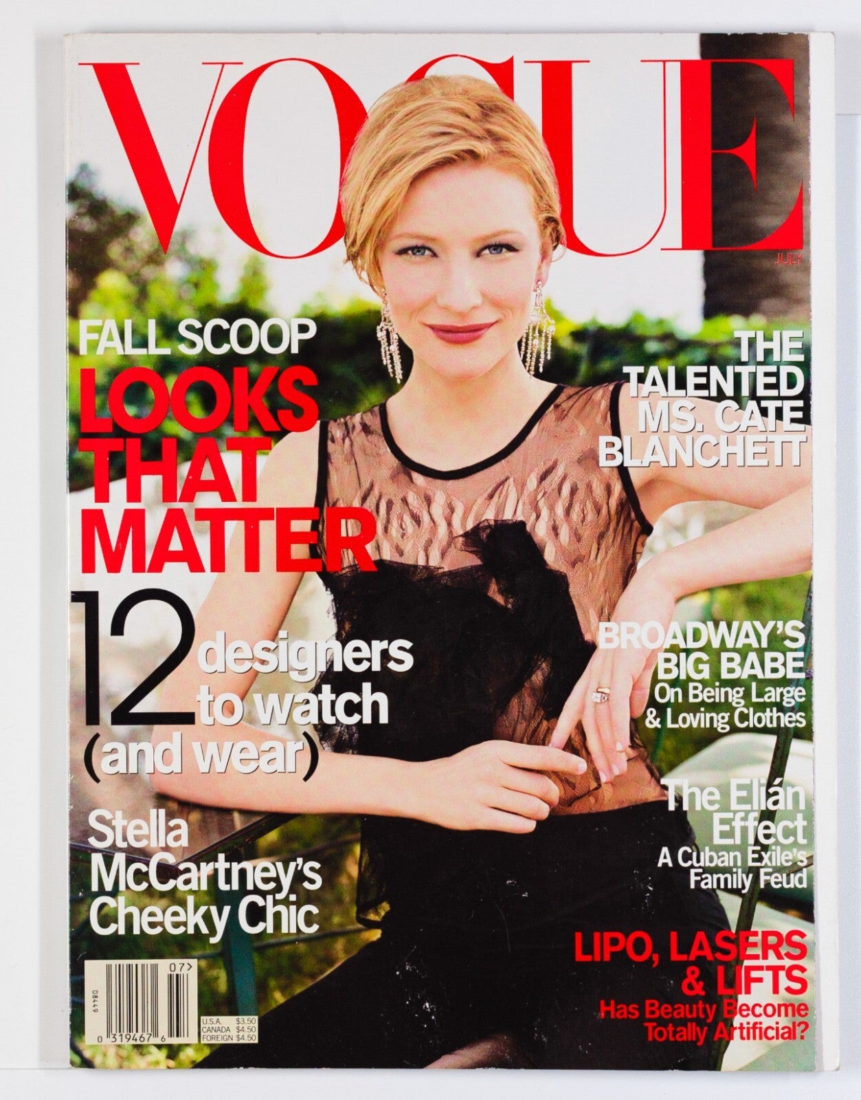CATE BLANCHETT Stella McCartney NICOLAS GHESQUIERE Vogue magazine July 2000 VTG