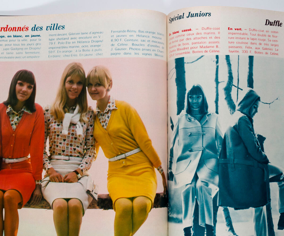 BRIGITTE BARDOT INTERVIEW Mireille Darc SKI WEAR French Marie Claire magazine