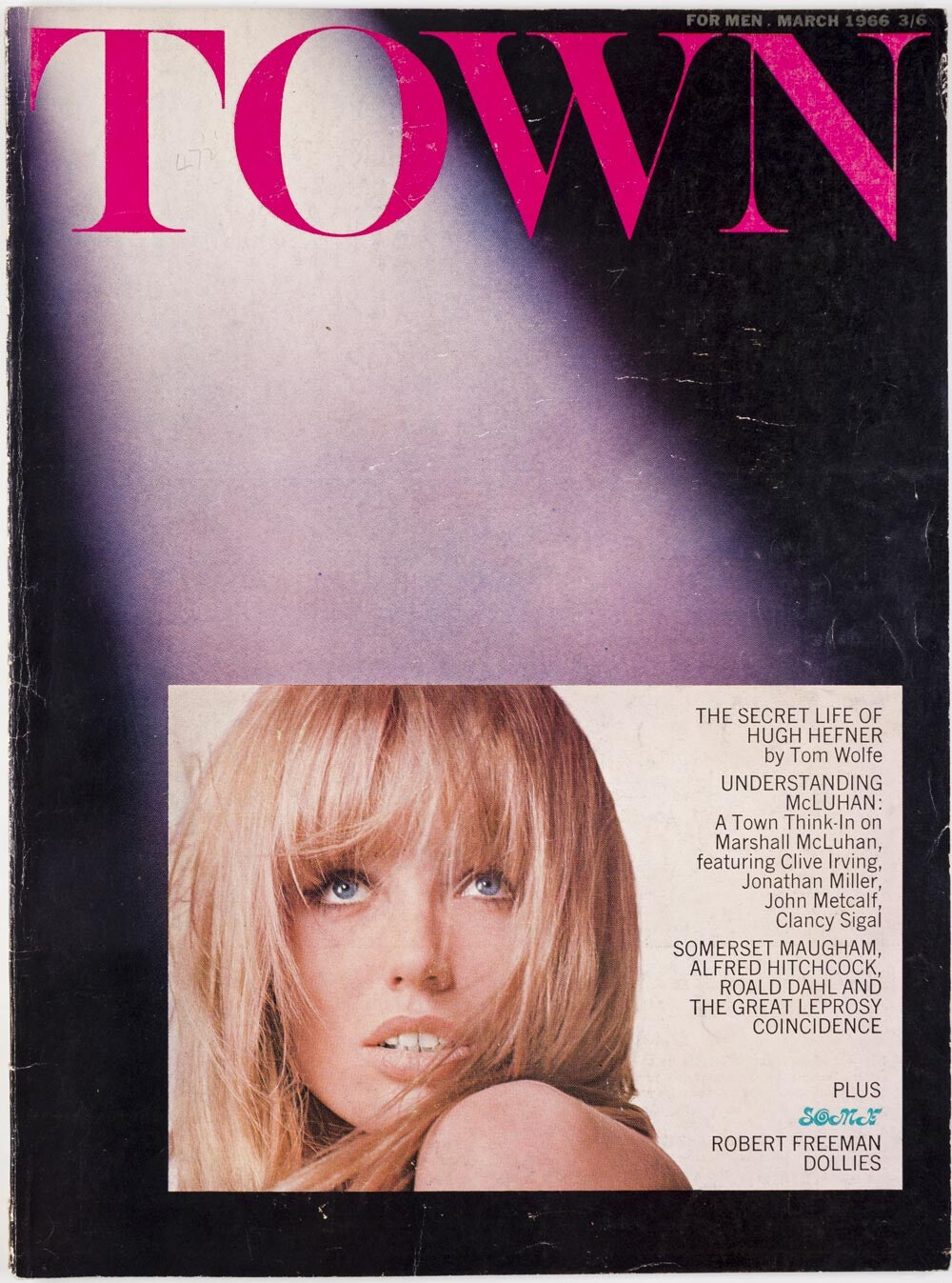 Hugh Hefner ROBERT FREEMAN Marshall McLuhan FERRARI Brasilia TOWN magazine 1966
