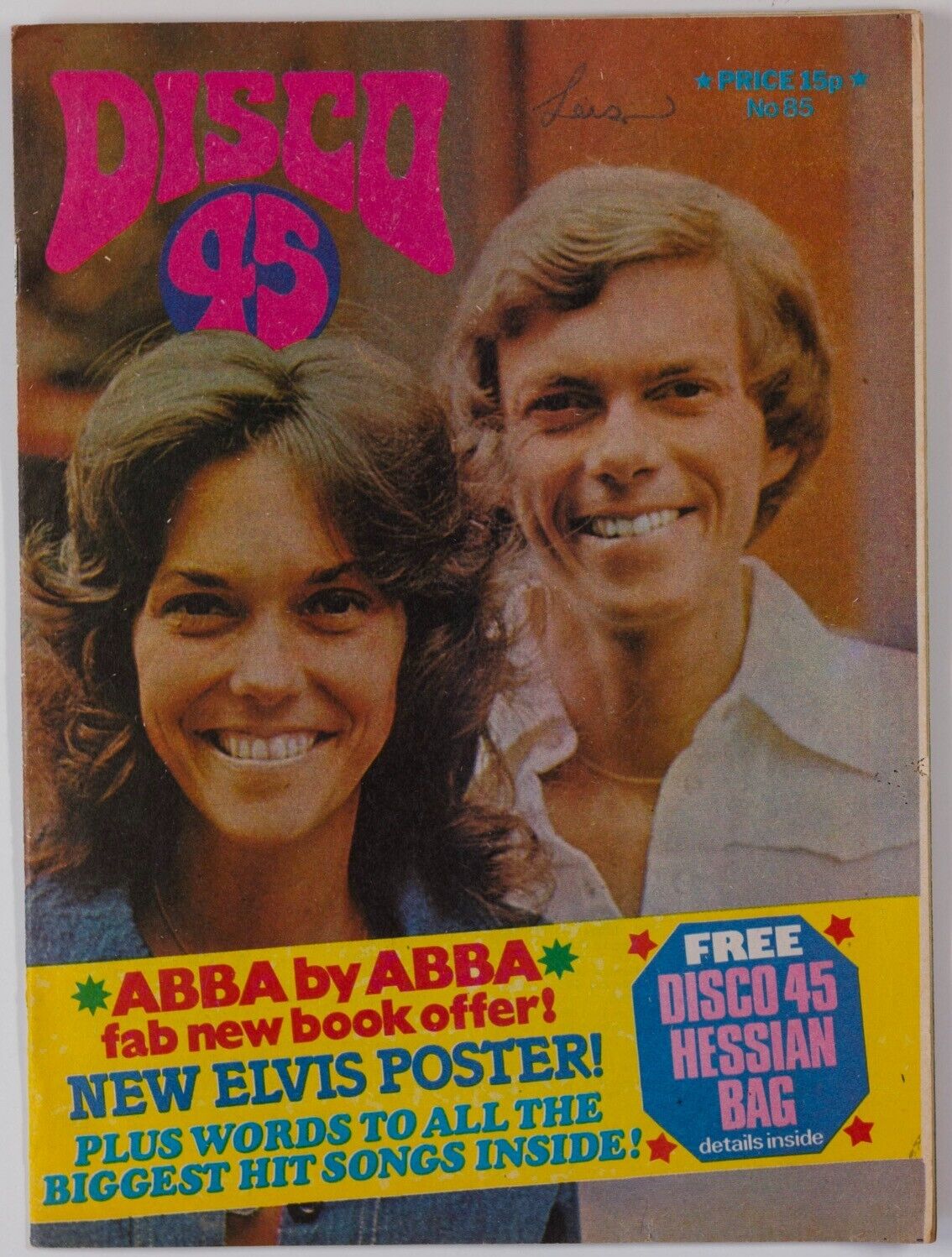 Karen Carpenter THE CARPENTERS Ram Jam ABBA Tom Robinson Band DISCO 45 magazine