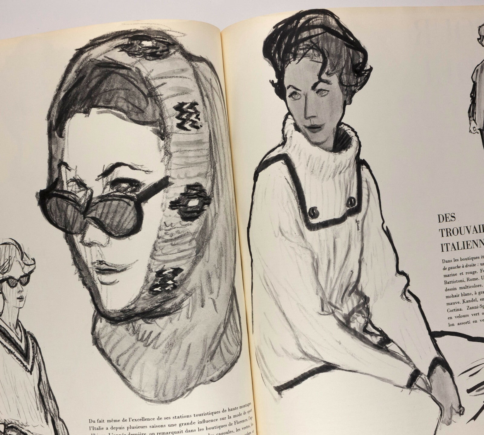 Anna Bjorck JOSPHINE BAKER Gruau PARIS VOGUE Nov 1960 Munich DRAZ Klein PEYNET