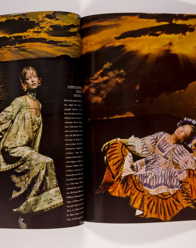 Ann Shaufuss ZAMBIA Thea Porter VOGUE December 1970 David Bailey JEAN SHRIMPTON