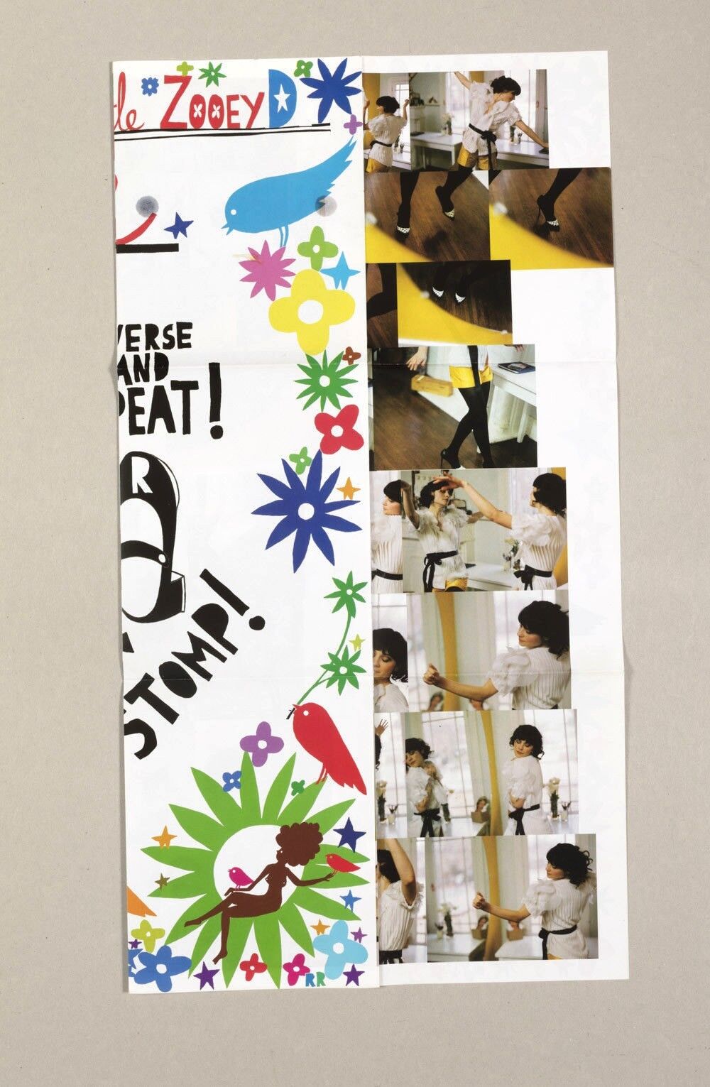 Rob Ryan & Zooey Deschanel LULA MAGAZINE POSTER Soft Shoe Shuffle Dance LITTLE D