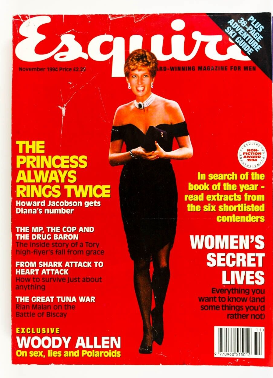 Princess Diana TIM ROTH Woody Allen ESQUIRE magazine Nov 1994 Ski guide BISCAY