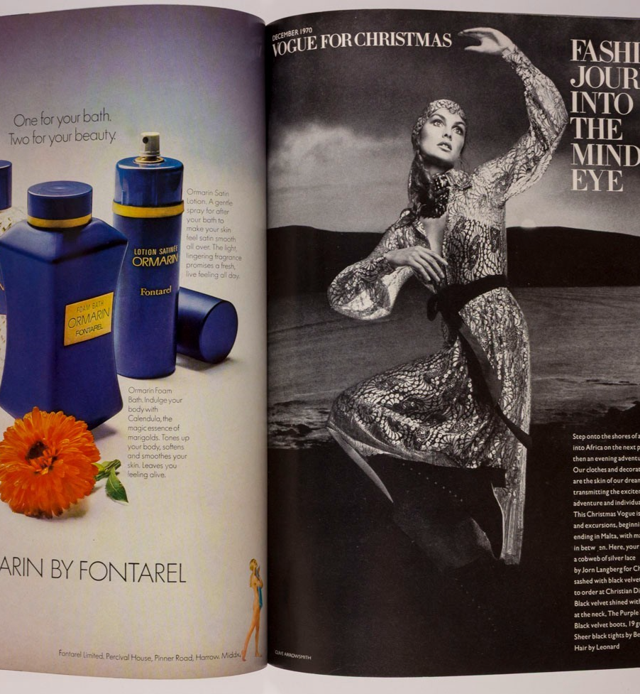 Ann Shaufuss ZAMBIA Thea Porter VOGUE December 1970 David Bailey JEAN SHRIMPTON