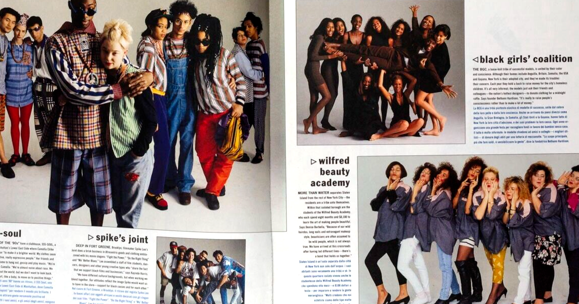 Colors magazine No 1 UNITED BENETTON Oliviero Toscani FALL WINTER 1991 LOOKBOOK
