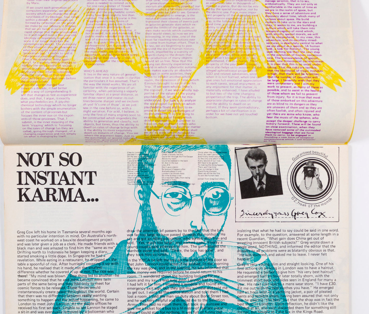 ACID OZ magazine R. Crumb psychedelic illustrations Manson No. 27 1970