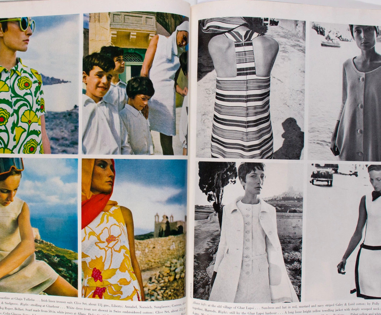 Katinka Kublin COURREGES Barry Lategan MALTA vtg HARPERS January 1968