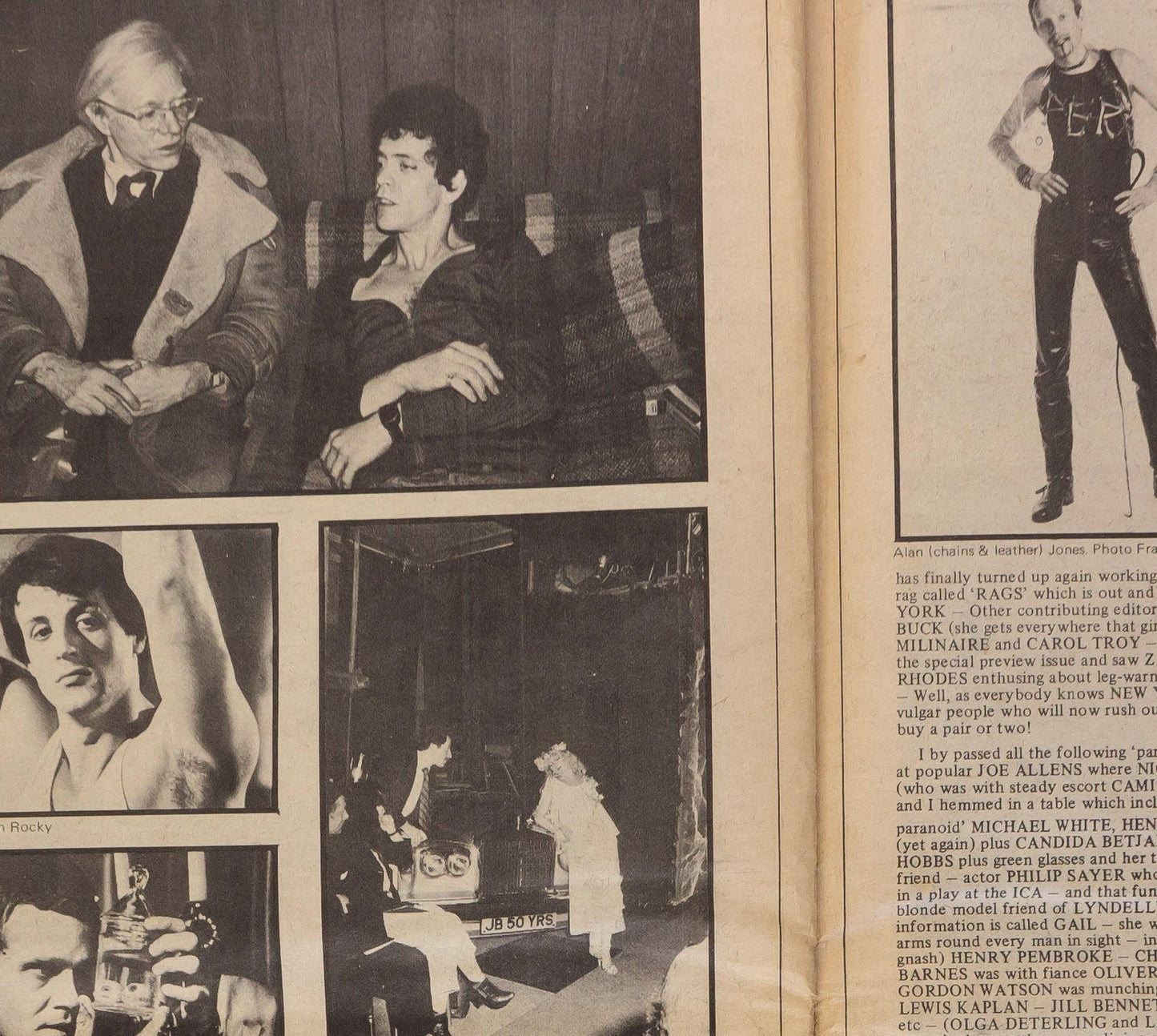 INGRID BOULTING Antonio Lopez IGGY POP Bowie JERRY HALL Ritz magazine