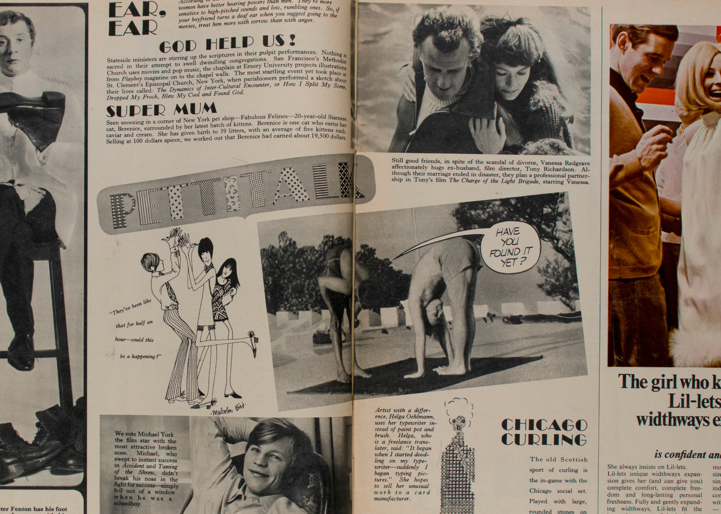 Mary Quant CHRISTOPHER PLUMMER Coat-dress PETTICOAT magazine May 1967