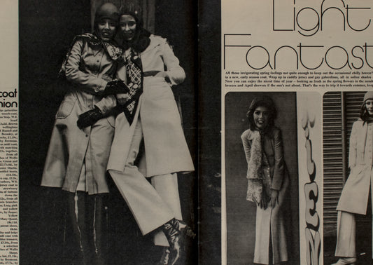 TWIGGY Justin de Villeneuve BIBA Coats PETTICOAT magazine April 1970