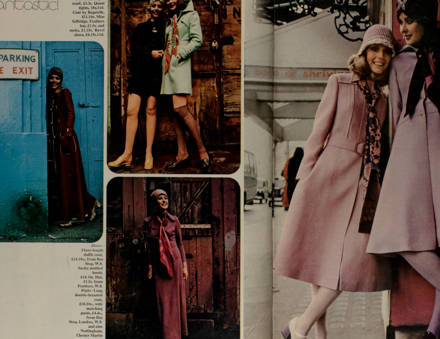 TWIGGY Justin de Villeneuve BIBA Coats PETTICOAT magazine April 1970