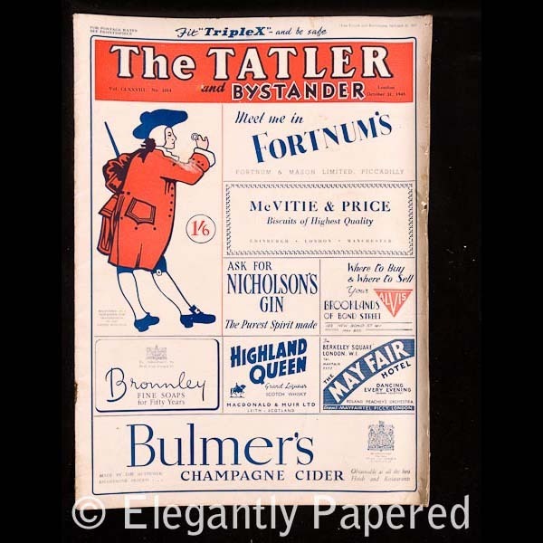 Major General The Lord Burnham WWII Tatler UK 31st October 1945