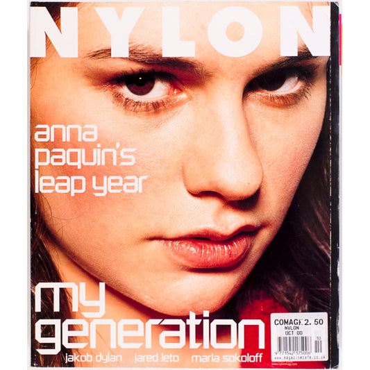 ANNA PAQUIN Jared Leto JAKOB DYLAN NYLON magazine October 2000