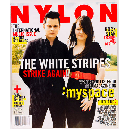 THE WHITE STRIPES Avril Lavigne KINGS OF LEON NYLON magazine July 2007