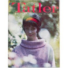 JEAN SHRIMPTON Wool Jumper in a forest Tatler Magazine 18th April 1962