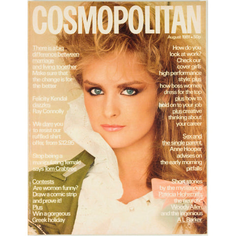 Patricia Highsmith Woody Felicity Kendal Allen Cosmopolitan Magazine August 1981