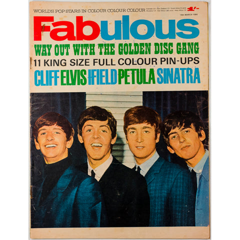 The Beatles Elvis Frank Sinatra Fabulous magazine 14th March 1964