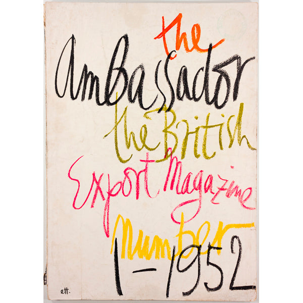 The Ambassador magazine 1952 No. 1 Trude Ettinger Ludwig Katz Fashion Illustration