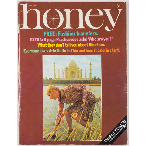 Honey Magazine UK May 1970 Arlo Guthrie Abortion India Bangkok