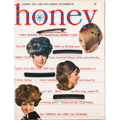 Honey Magazine UK October 1965 Honey Clip Hairclip Hair Styles