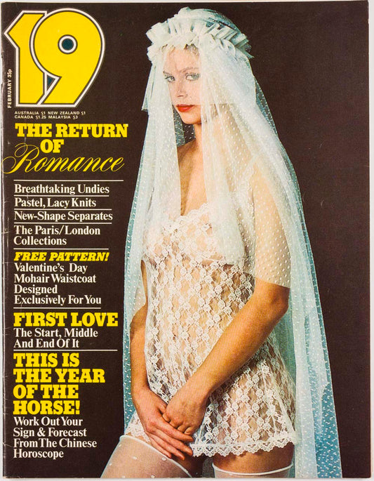 Vivienne Lynne Kenzo Jap Mark Hamill Emmanuelle & Ku Khanh Dior Swanky Modes Alice Cooper Lingerie- 19 Magazine May VINTAGE