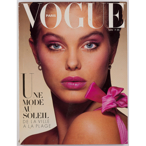 RENEE SIMONSEN Carol Alt ELLE MacPHERSON Bourdin PARIS VOGUE May 1983