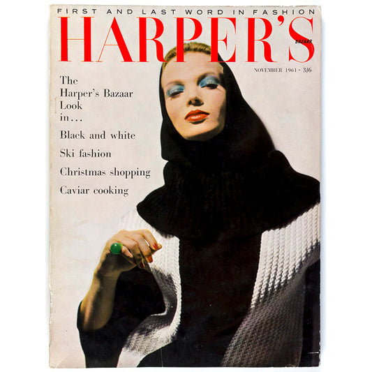 Jean Shrimpton DECORATORS David Hicks UK Harper's Bazaar November 1961