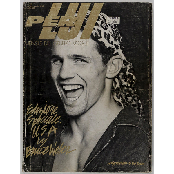 Bruce Weber USA Andy Minsker CHET BAKER Franca Sozzani PER LUI 07-1985