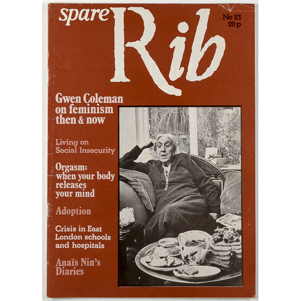 ANAIS NIN Gwen Coleman on Feminism SPARE RIB magazine May 1974 No. 23