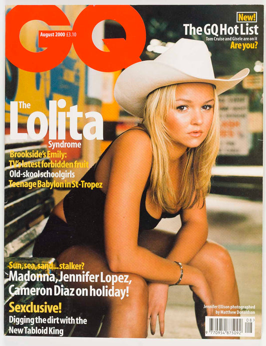 JOHN SIMM JENNIFER ELLISON DAVID HAMILTON UK GQ August 2000 Lolita