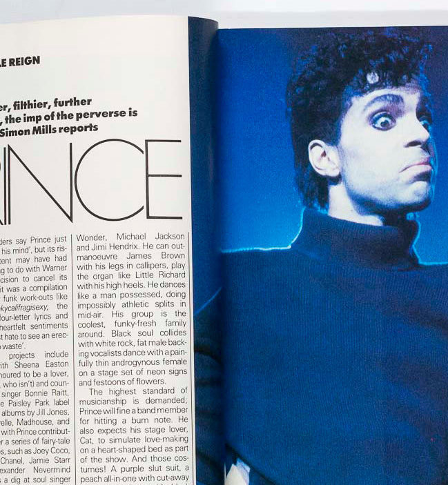 Prince HANS FEURER John Galliano CDG Elle magazine 1988 July