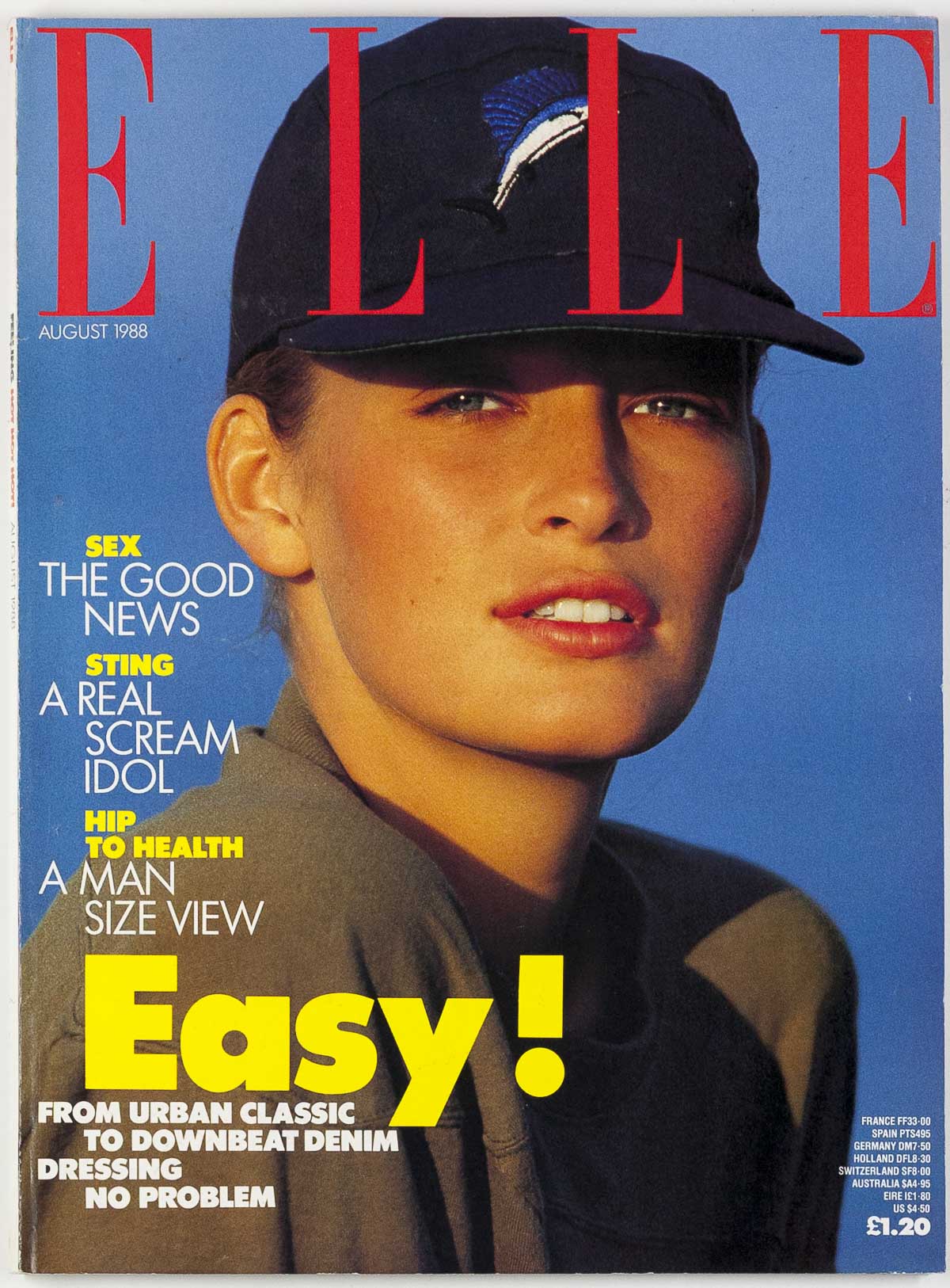 Estelle Lefebure VIVIENNE WESTWOOD Sting DENNIS HOPPER Sean Penn ~ Elle magazine