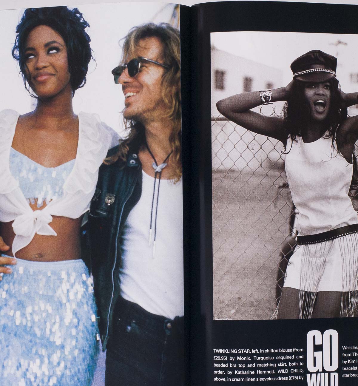 Niki Taylor NAOMI CAMPBELL Keith Haring Elle magazine UK May 1990