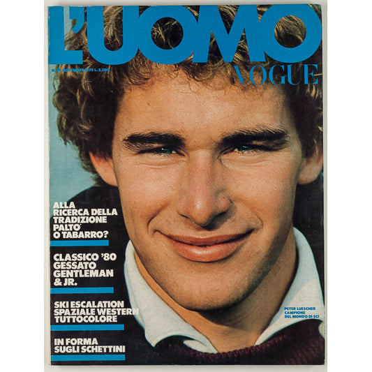 L'UOMO VOGUE Peter Luescher ALDO FALLAI Alfa Castaldi NOVEMBER 1979