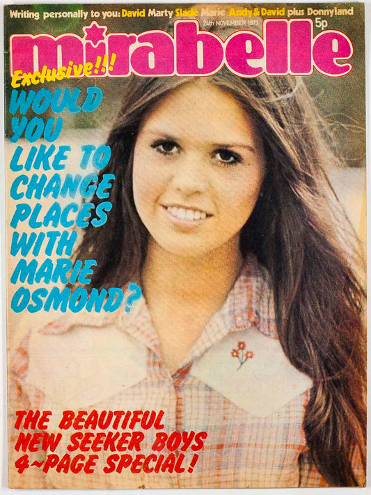 Marie Osmond Donnyland Donny Mirabelle teen magazine November 1973