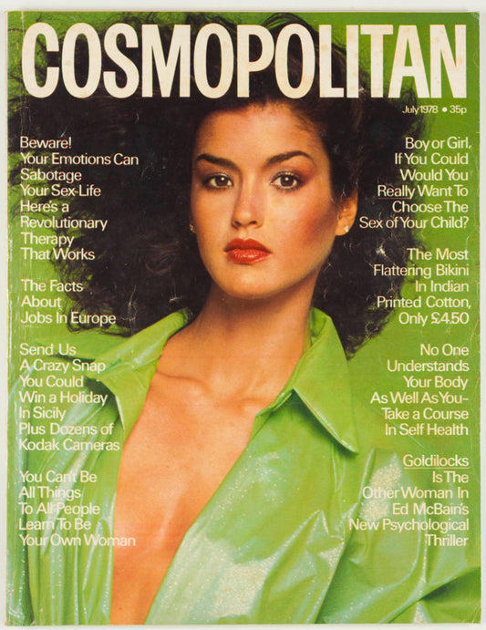 Janice Dickinson FARAH IRAN Bitten Knudsen COSMPOLITAN July 1978