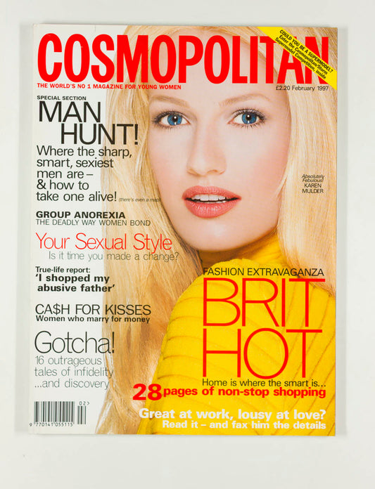 KAREN MULDER Tina Turner COSMOPOLITAN magazine February 1997 fashion